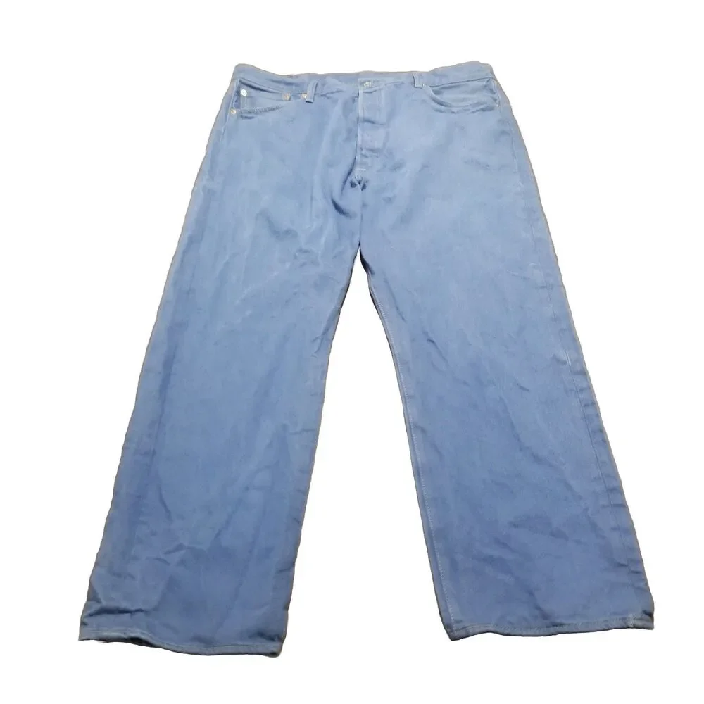 Levi's 501 XX Jeans Men Size 42x32 Royal Blue Vintage Denim Button Fly (39x30)